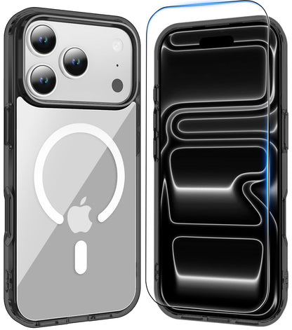 Temdan for iPhone AIR Case with Screen Protector Beige