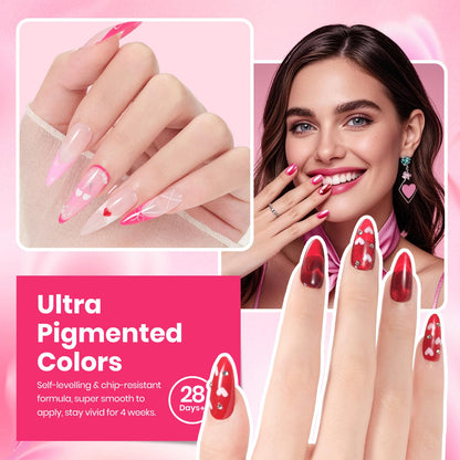 Beetles Gel Nail Polish Kit with U V Light - 80Pcs 55 Colors Gel Nail Kit