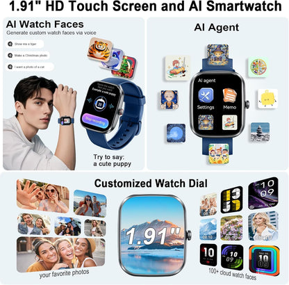 Motast Smart Watch, Fitness Tracker 1.69'' HD for Men Women,
