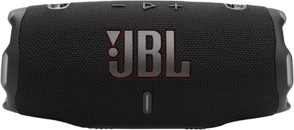 JBL Charge 6 Portable Waterproof Speaker with Powerbank and Strap - Black (Renewed)