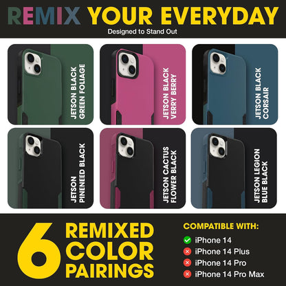 OtterBox iPhone 14 & iPhone 13 Commuter Series Case - BLACK , slim & tough, pocket-friendly, with port protection