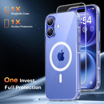 TAURI for iPhone 16 Pro Case, Compatible with MagSafe, Clear