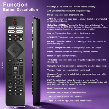 Magic Remote for LG-TV-Remote, Replacement for LG Smart TV Remote Control, AN-MR20GA Compatible Universal Remote Control with Voice, Pointer and Netflix/Prime Video Hotkeys