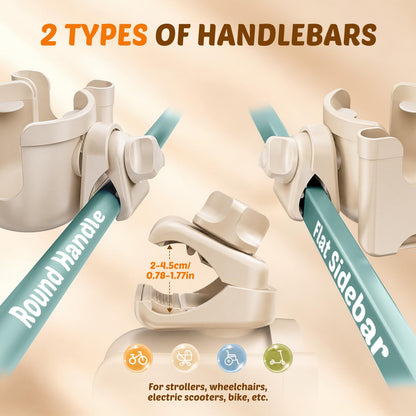 2-Pack Cup Holder for Walker: Wheelchair Cup Holder for Seniors and Adults