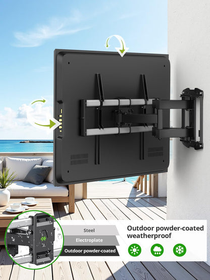 USX Mount Full Motion TV Wall Mount for 42-90 inch TV Holds up to 132lbs