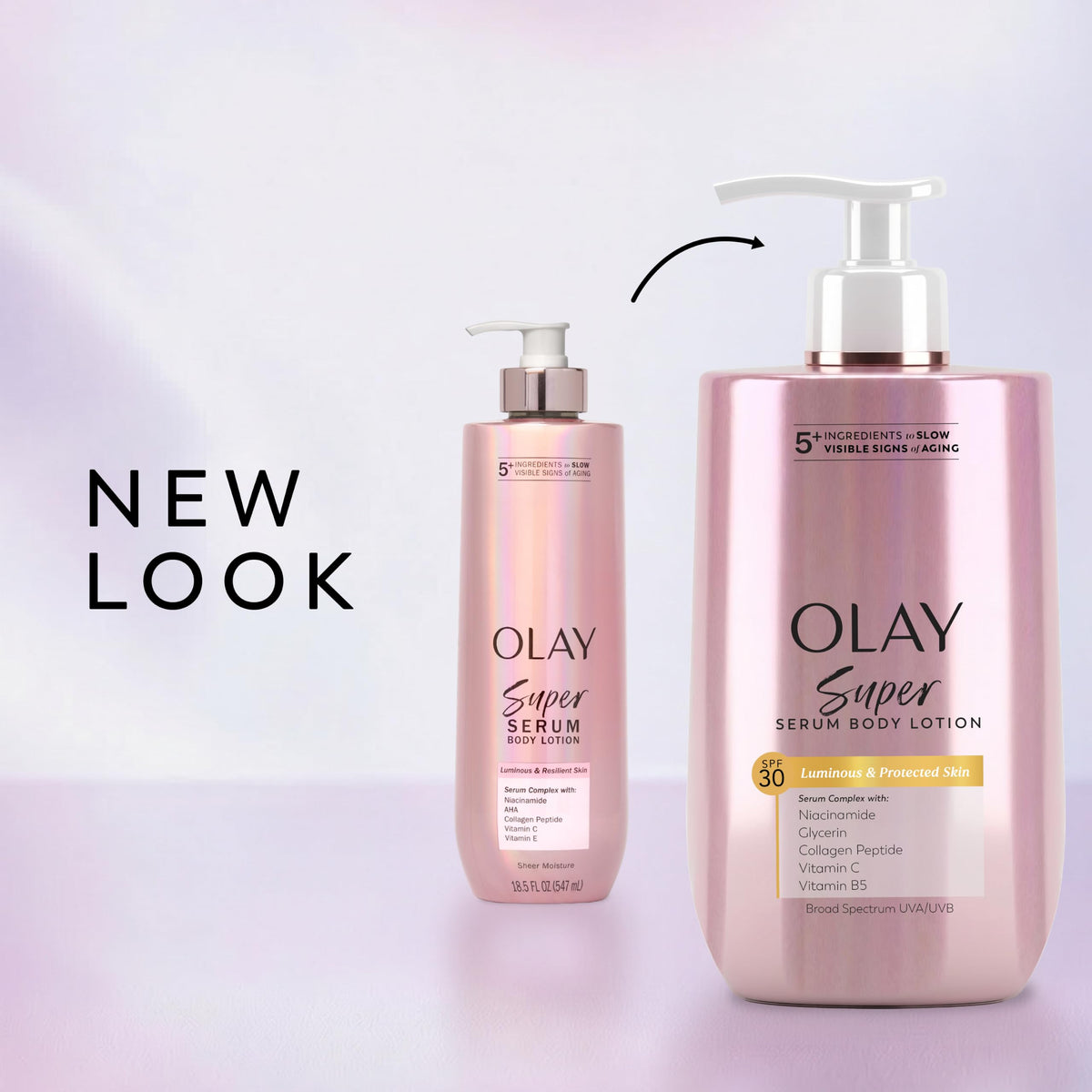 Olay Super Serum Hand & Body Lotion, Luminous & Resilient Skin, 17 fl oz