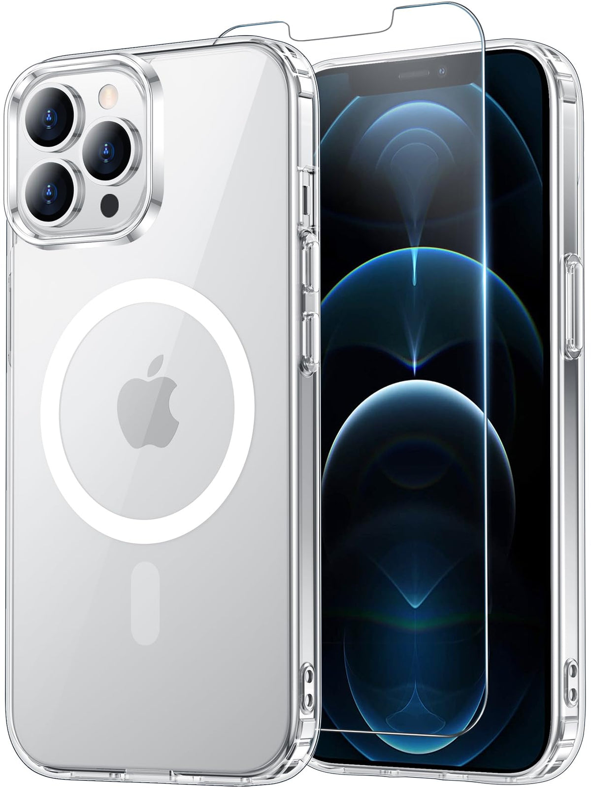Temdan for iPhone AIR Case with Screen Protector Beige
