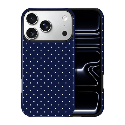 Polka Dot Pattern Phone Case for iPhone 17 6.3", White