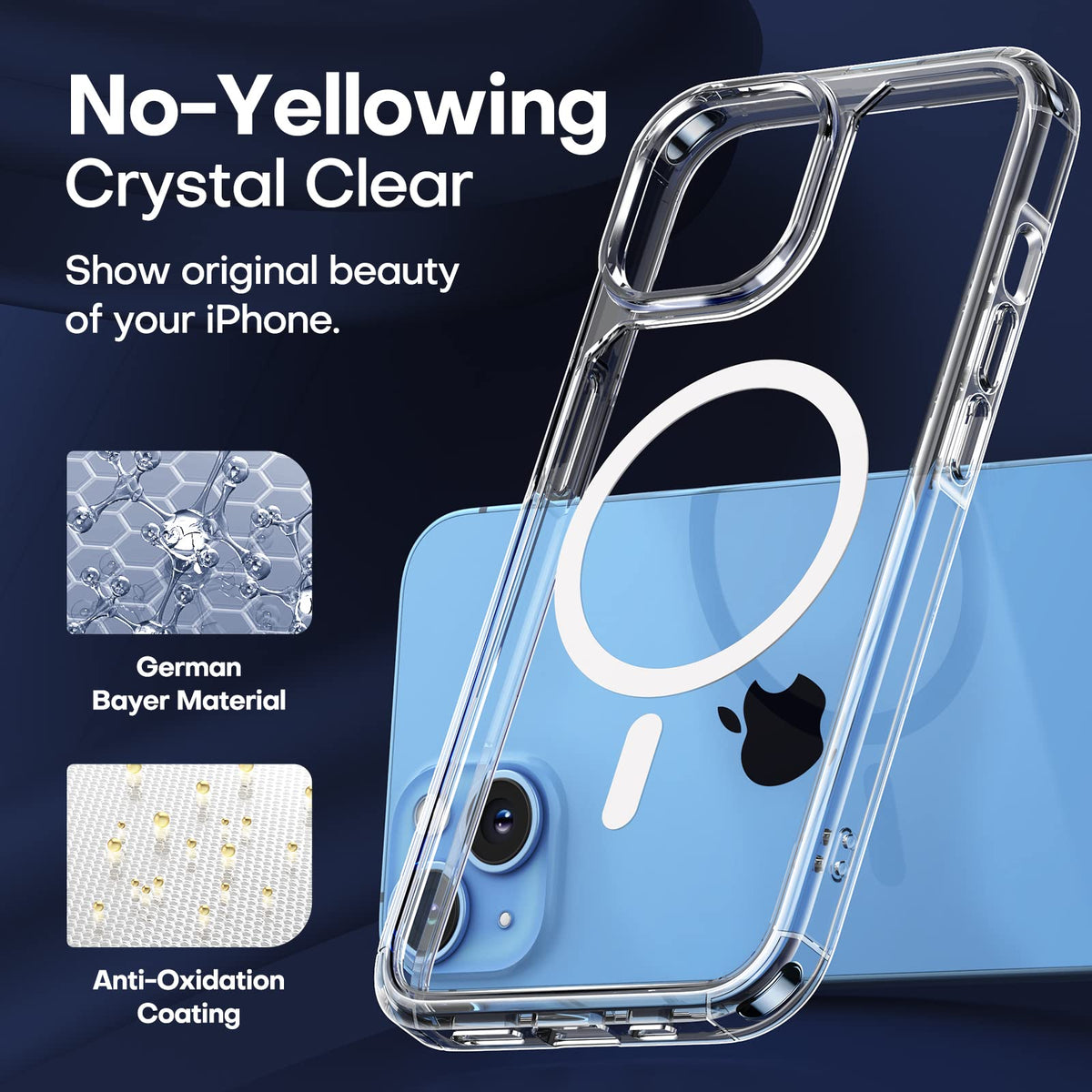 TAURI for iPhone 16 Pro Case, Compatible with MagSafe, Clear
