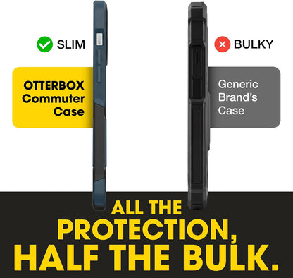 OtterBox iPhone 14 & iPhone 13 Commuter Series Case - BLACK , slim & tough, pocket-friendly, with port protection