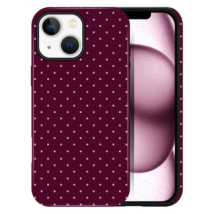 Polka Dot Pattern Phone Case for iPhone 17 6.3", White