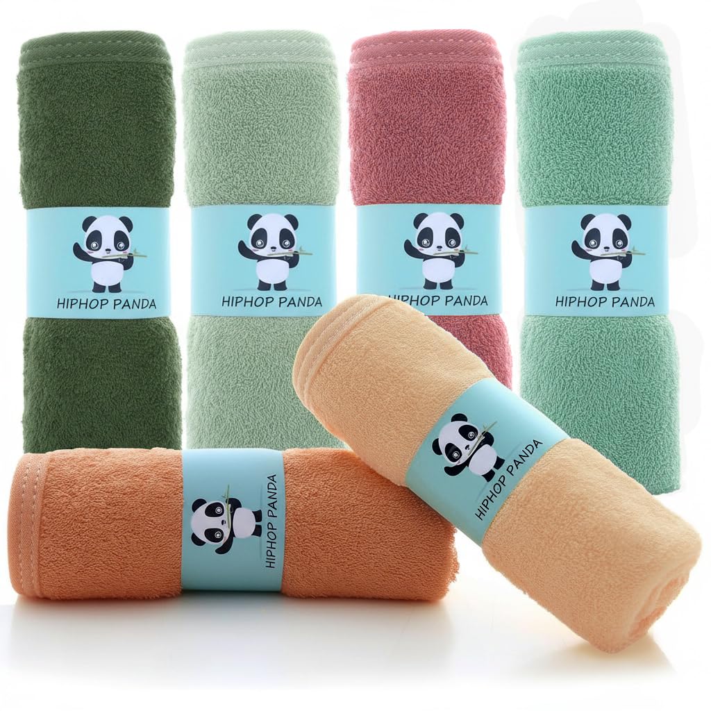 HIPHOP PANDA Soft Baby Washcloths, 2-Layer, 30 Pack Newborn Gift Set