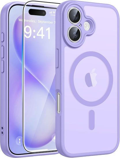 FNTCASE for iPhone 16 Plus Case, Fit for Magsafe, White