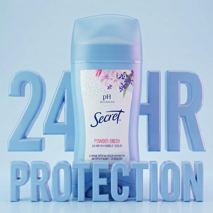 Secret Antiperspirant Deodorant for Women, Shower Fresh, 2.6 oz Pack of 2