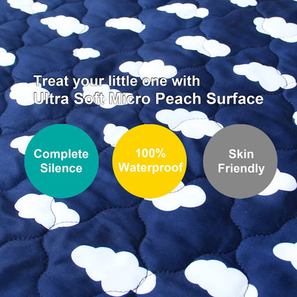 Crib Mattress Protector Sheets Fitted Waterproof Mattress Pad Cover 2 Pack