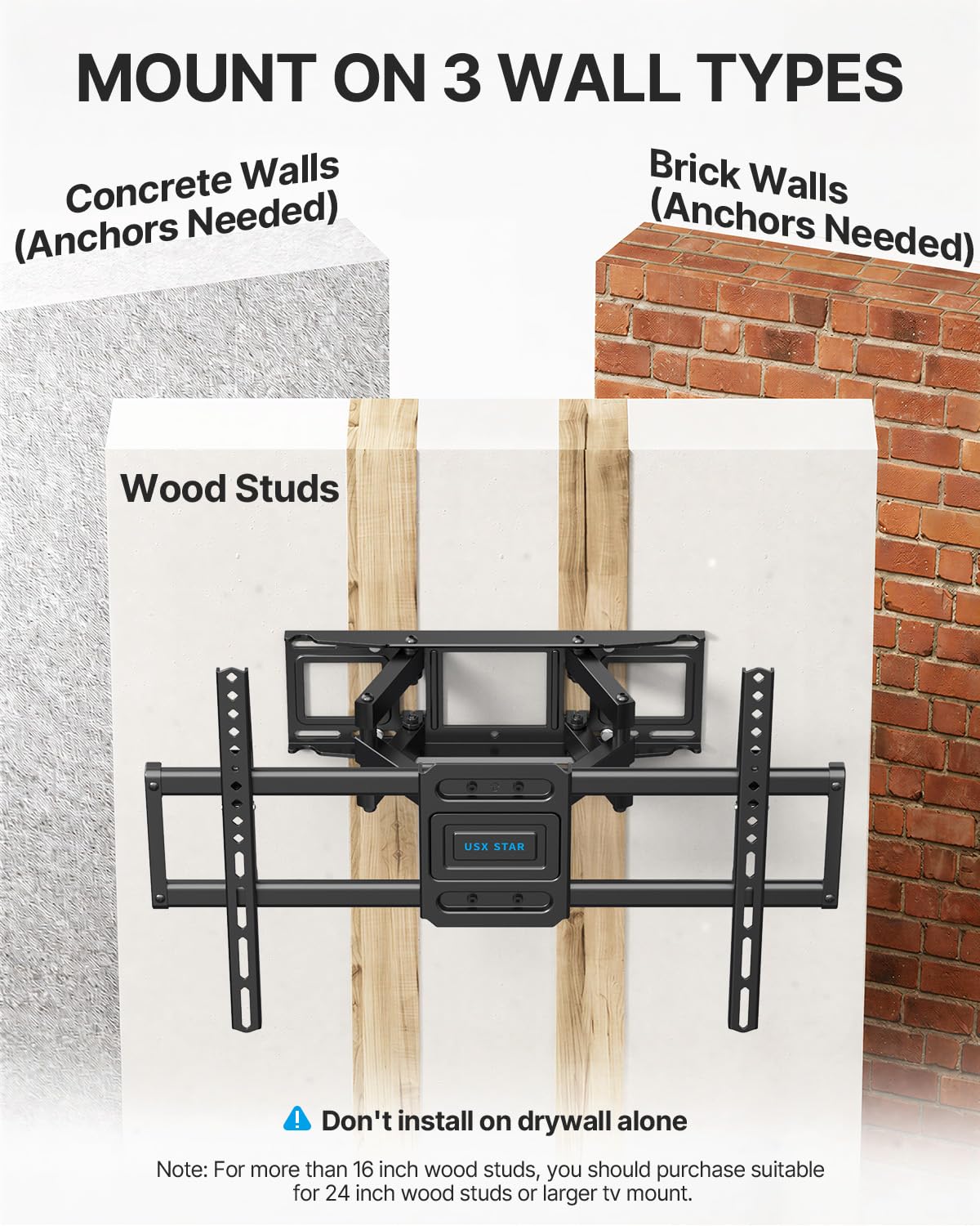 Fixed TV Wall Mount Bracket for 50 55 65 70 75 85 86 Inch TVs