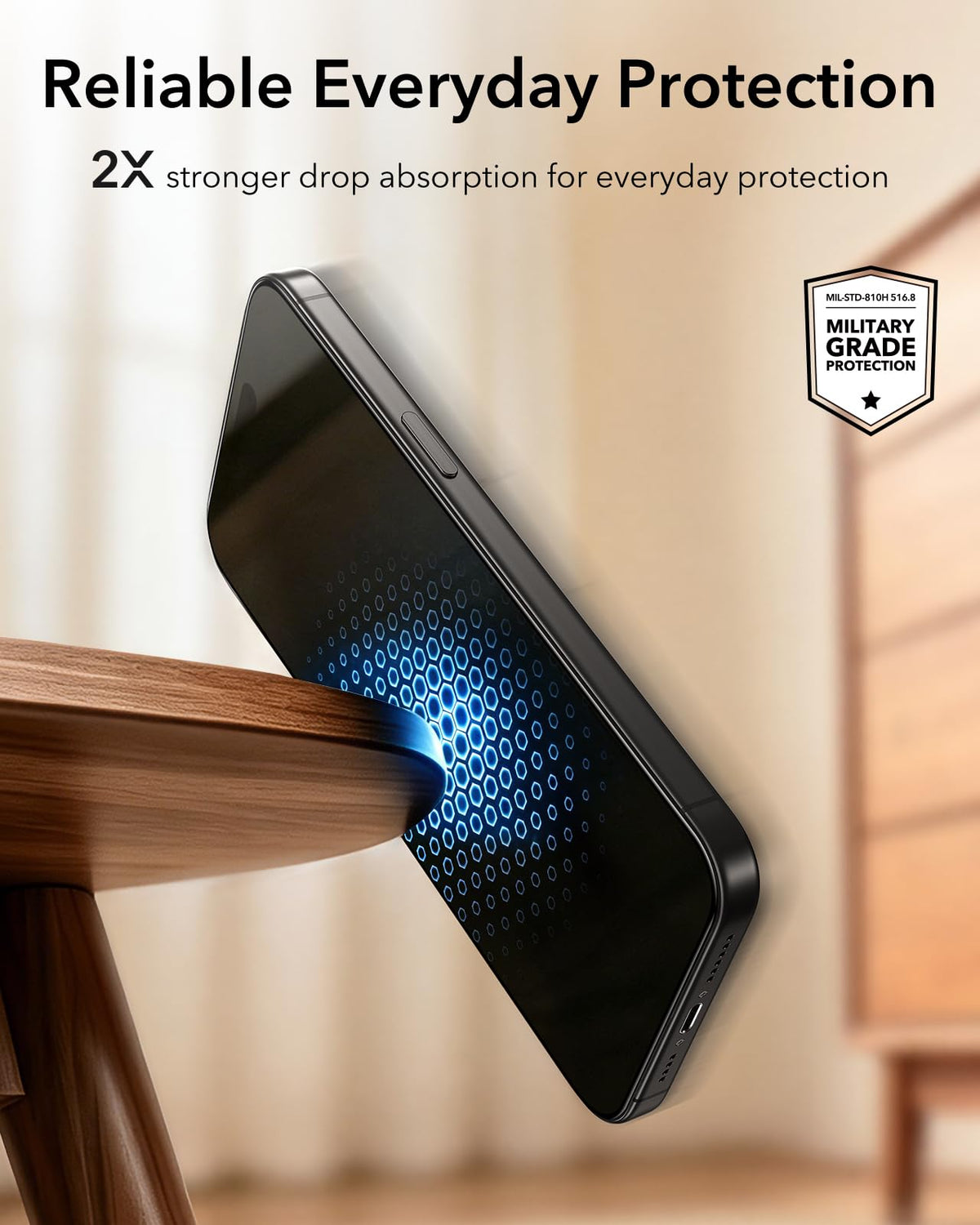ESR 3 Pack for iPhone 17 Pro Max Privacy Screen Protector, Classic