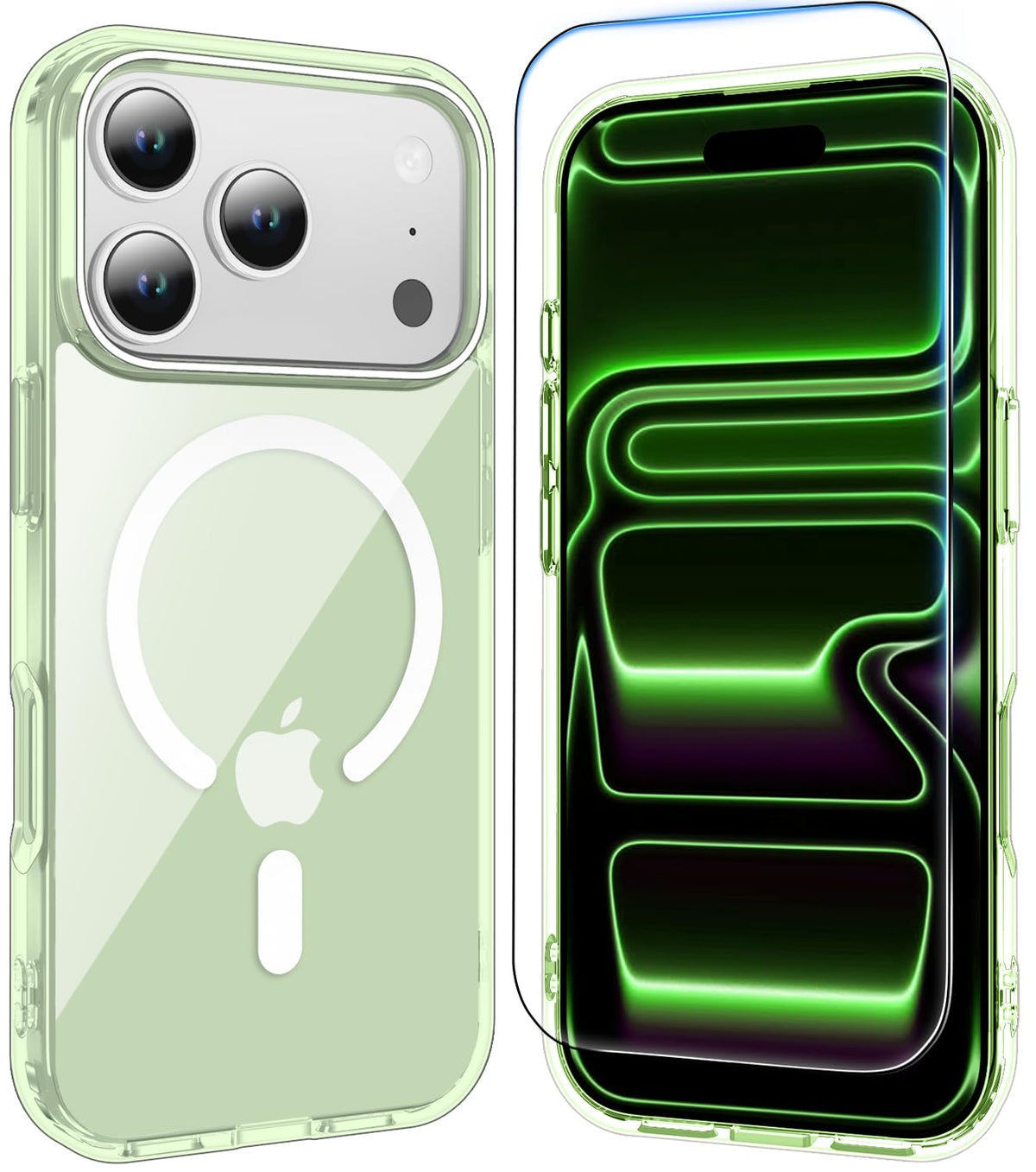 Temdan for iPhone AIR Case with Screen Protector Beige