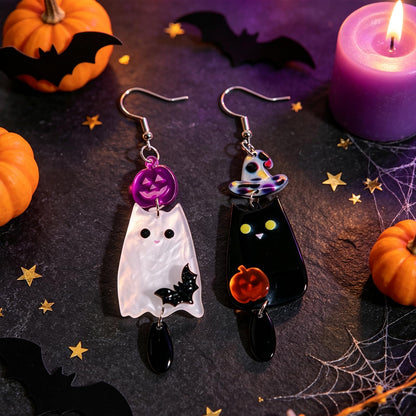 Hocus Pocus Earrings for Women Spooky Witch Halloween Pumpkin Earrings Halloween Accessories Witch Jewelry
