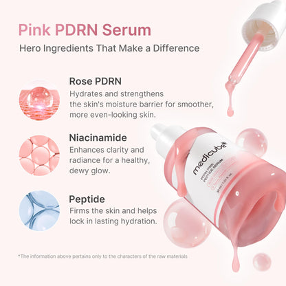 medicube PDRN Pink Peptide Serum with Salmon DNA, Firmer, Even-Looking Skin