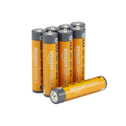 Amazon Basics 100-Pack AAA Alkaline High-Performance Batteries, 1.5 Volt, 10-Year Shelf Life