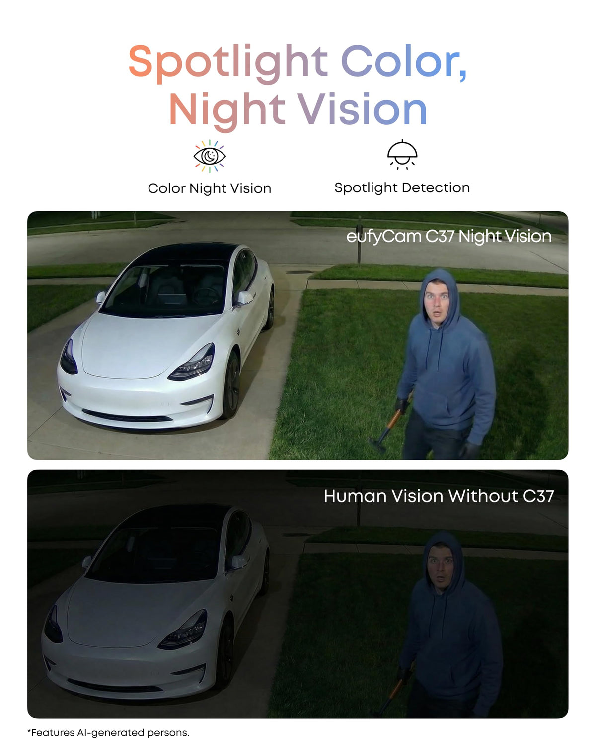 eufy Security eufyCam C37, Solar Cameras Wireless Outdoor,2K Resolution