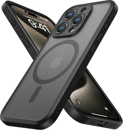 ImpactStrong Magnetic Guard Designed for iPhone 17 Air Case [Camera Protection] [Military Grade Drop Tested] [Compatible with MagSafe] Slim Translucent Matte Phone Case (6.6") - Navy Blue