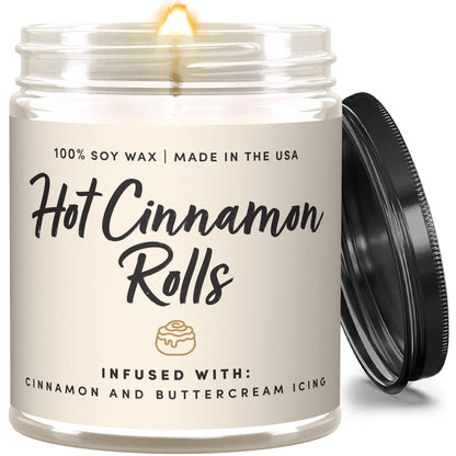 Wax & Wit Fall Candles for Home Scented – Apple, Cinnamon, Clove, Orange – Perfect Home Décor Gifts for Autumn, Holiday, Christmas, Winter - 9oz, Soy Wax, 50 Hour Burn