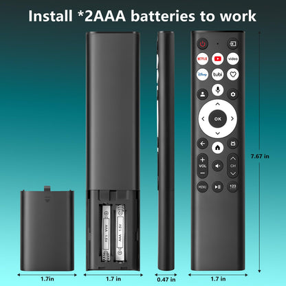 Replacement Remote Control for Hisense Smart Google TV，for Hisense UHD 4K ULED Google TVs