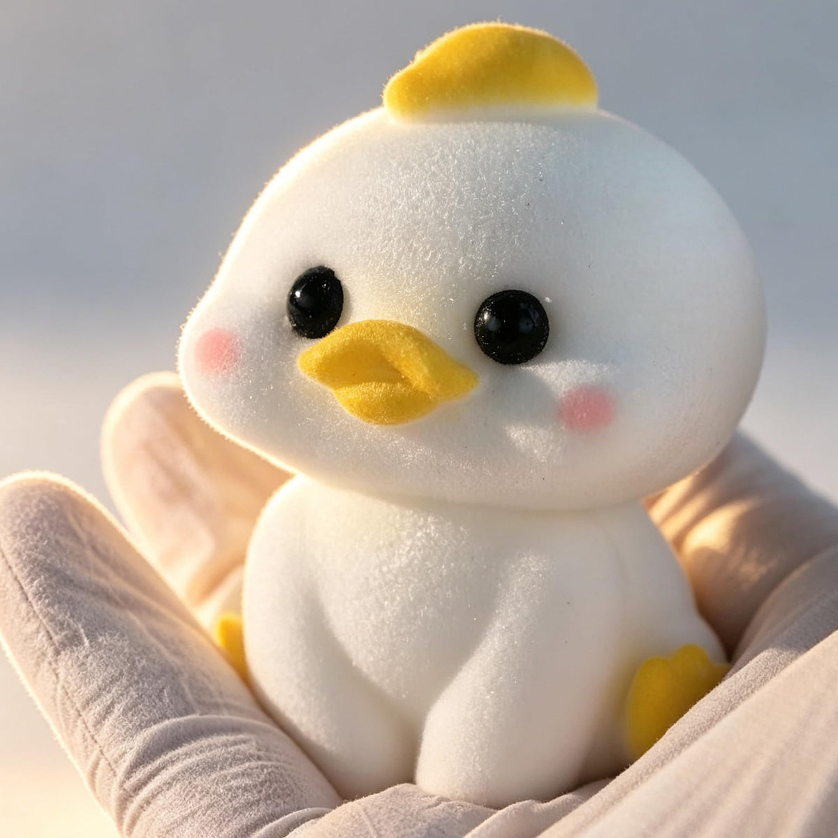 2-Pack Handmade Duck Chick Squishy Toys, Cute Stress Relief Squeeze Toys