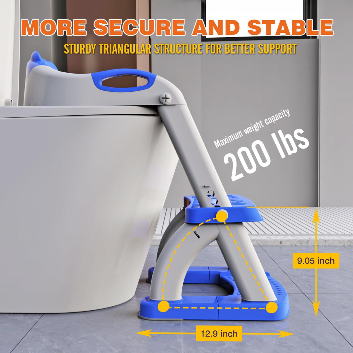 Potty Training Toilet for Toddlers, 2-in-1 Potty Training seat, Anti-Slip (Chocolate, Bear)
