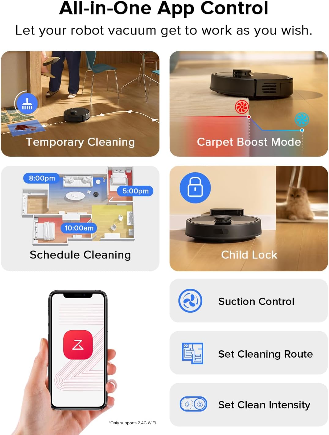 roborock Q7 L5 Robot Vacuum and Mop Combo, 8,000Pa Suction