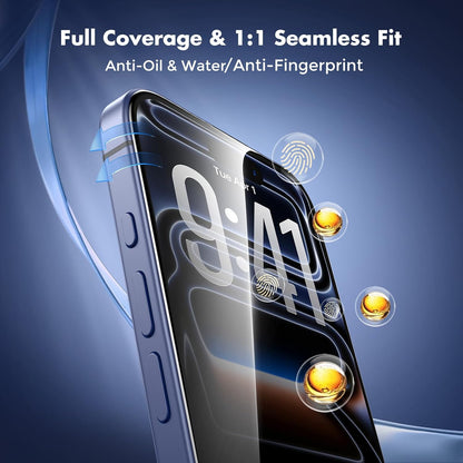 UNBREAKcable Privacy Screen Protector for iPhone 15, Full Coverage