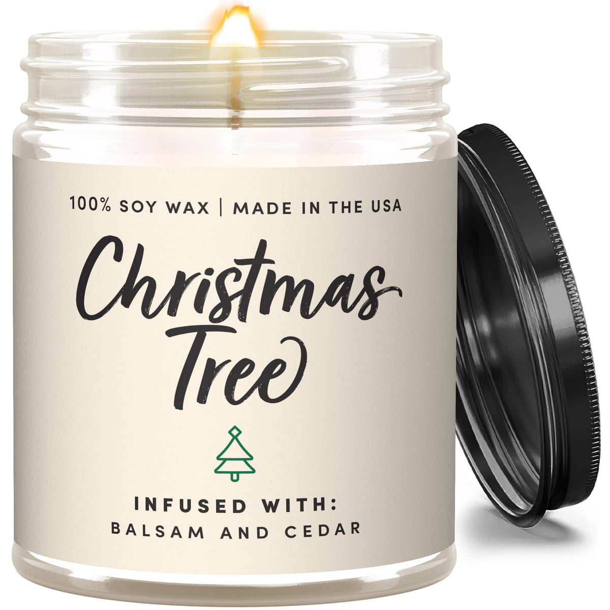 Wax & Wit Fall Candles for Home Scented – Apple, Cinnamon, Clove, Orange – Perfect Home Décor Gifts for Autumn, Holiday, Christmas, Winter - 9oz, Soy Wax, 50 Hour Burn