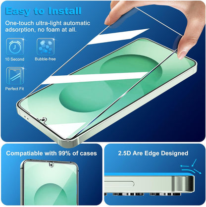 firtstnow 3 Pack for Samsung Galaxy S26 Ultra Screen Protector Tempered Glass + 3 Pack Camera Lens Protector, Military Grade Shatterproof, 9H Hardness, Fingerprint Unlock,Case Friendly 6.9 Inch