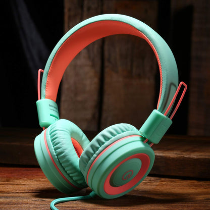 noot products K11 Kids Headphones with Wired Cord 3.5mm Jack Navy/Teal