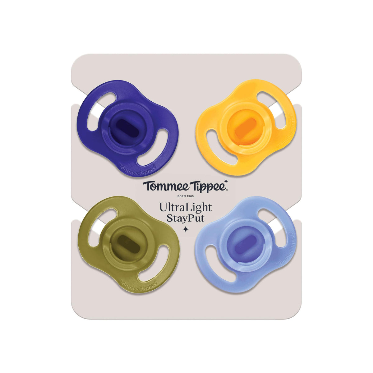 Tommee Tippee Ultra-Light StayPut Pacifier, 0-6m, 4 Count