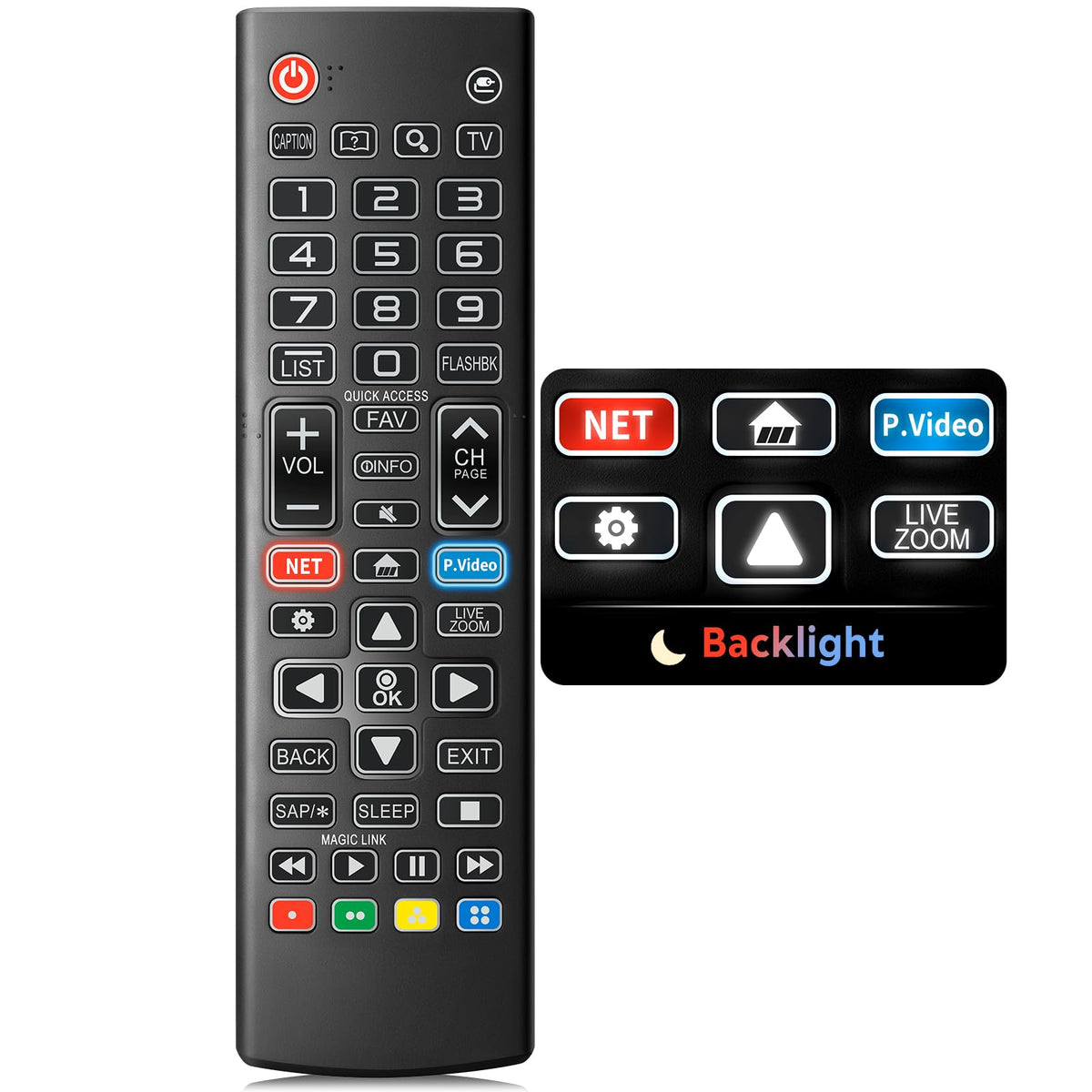 Replacement for Samsung TV Remote, for All 2018-2024 Samsung Remote Control for Smart TV with Voice Control. No Solarcell. 2-Year Warranty.