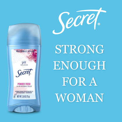 Secret Antiperspirant Deodorant for Women, Shower Fresh, 2.6 oz Pack of 2