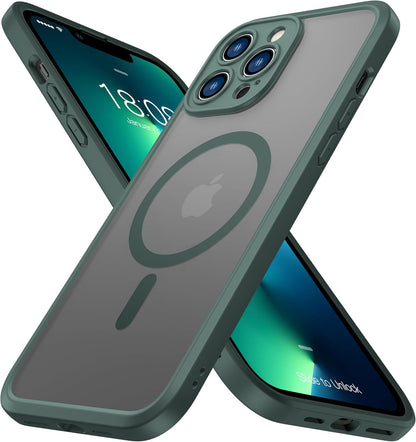 ImpactStrong Magnetic Guard Designed for iPhone 17 Air Case [Camera Protection] [Military Grade Drop Tested] [Compatible with MagSafe] Slim Translucent Matte Phone Case (6.6") - Navy Blue