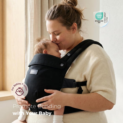 Momcozy PureHug Baby Carrier - Ergonomic, Cozy and Lightweight for 7-45 lbs