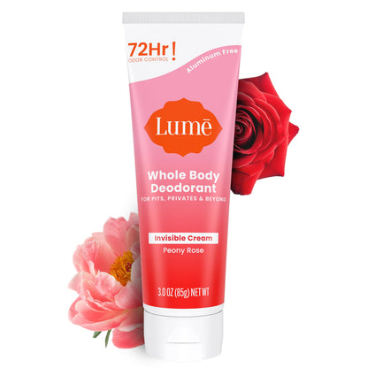 Lume Whole Body Deodorant - Cream Tube - 3 oz, 2 pk (Soft Powder)