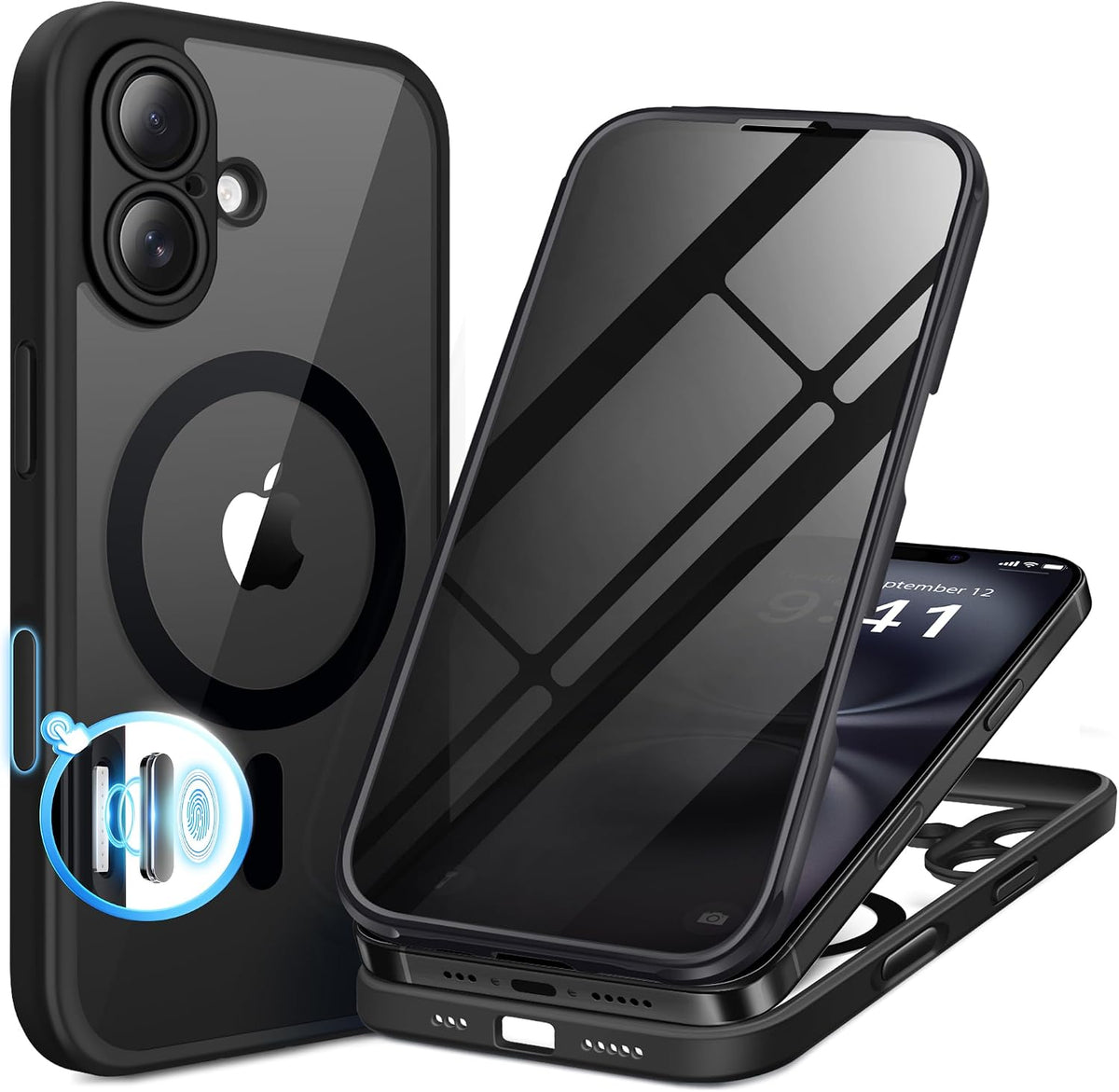 BERFY for iPhone 16 Pro Max Case, Fit for MagSafe