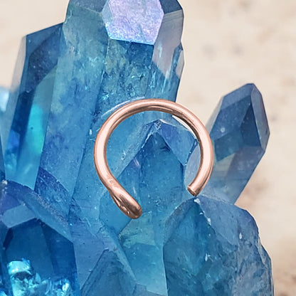925 Sterling Silver or 14k Gold Filled Fake Clip on Nose Ring