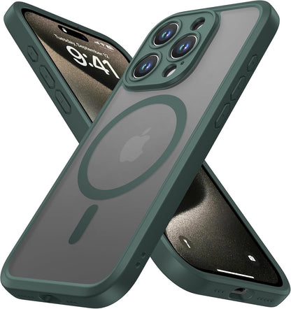 ImpactStrong Magnetic Guard Designed for iPhone 17 Air Case [Camera Protection] [Military Grade Drop Tested] [Compatible with MagSafe] Slim Translucent Matte Phone Case (6.6") - Navy Blue