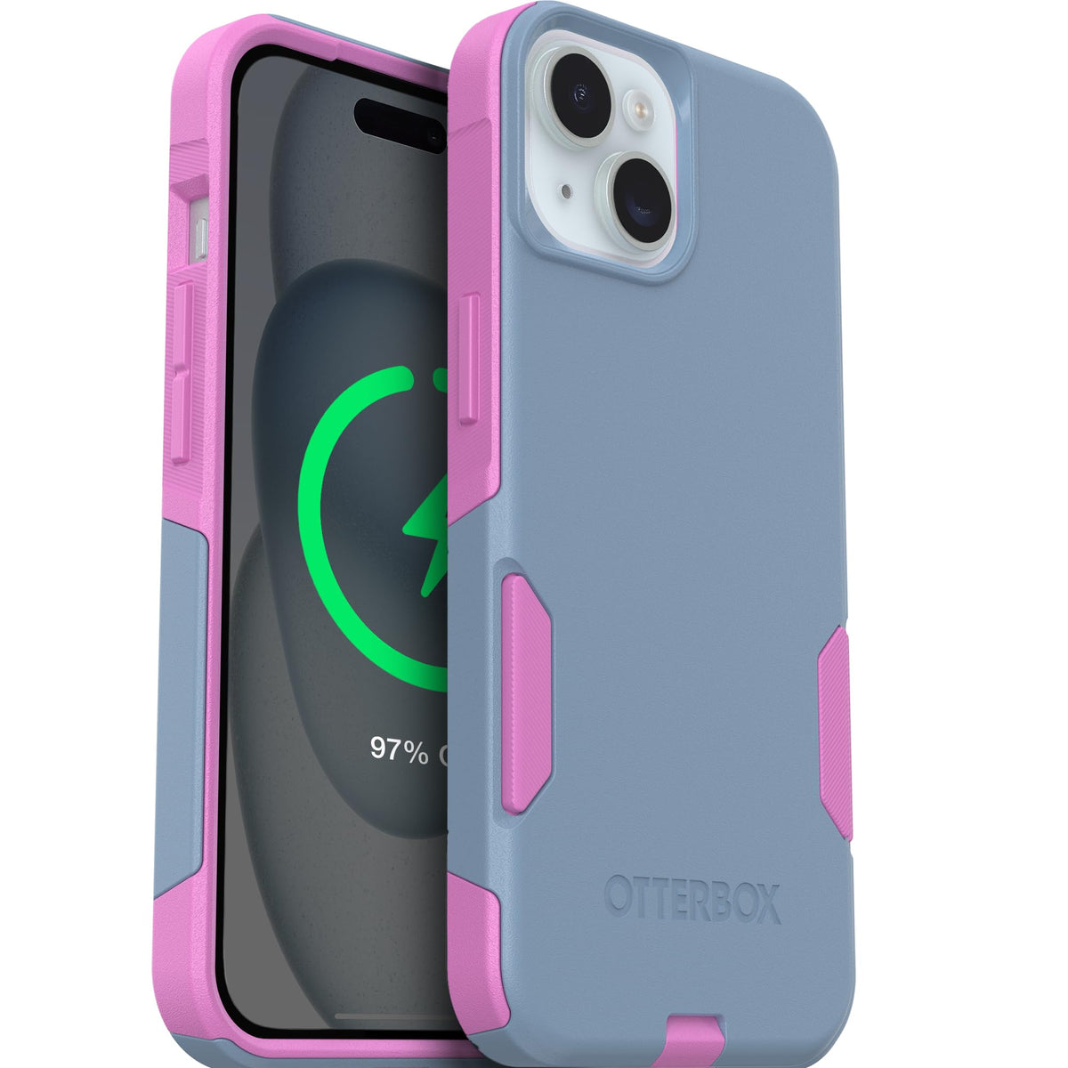 OtterBox iPhone 17e, 16e, 15, 14, & 13 Commuter Series Case - Black, Slim & Tough, Pocket-Friendly, with Port Protection - Thin & Protective iPhone Case, Dual-Layer, Impact Absorbing iPhone Case