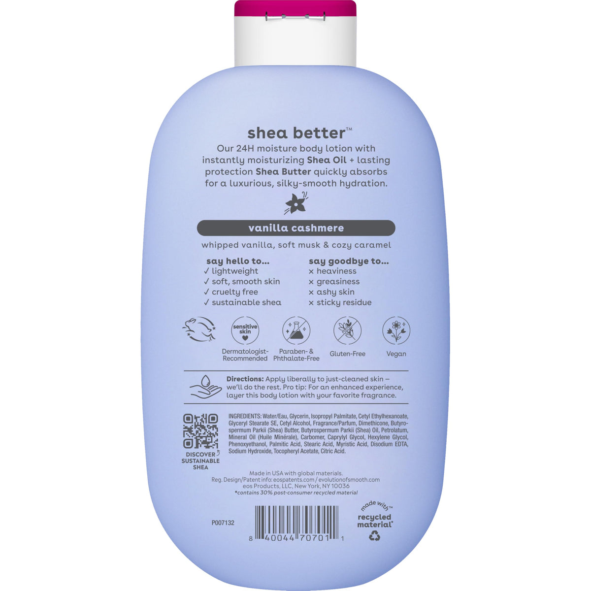 eos Shea Better Body Lotion- Crème de Pistachio, Natural Shea, 16 fl oz