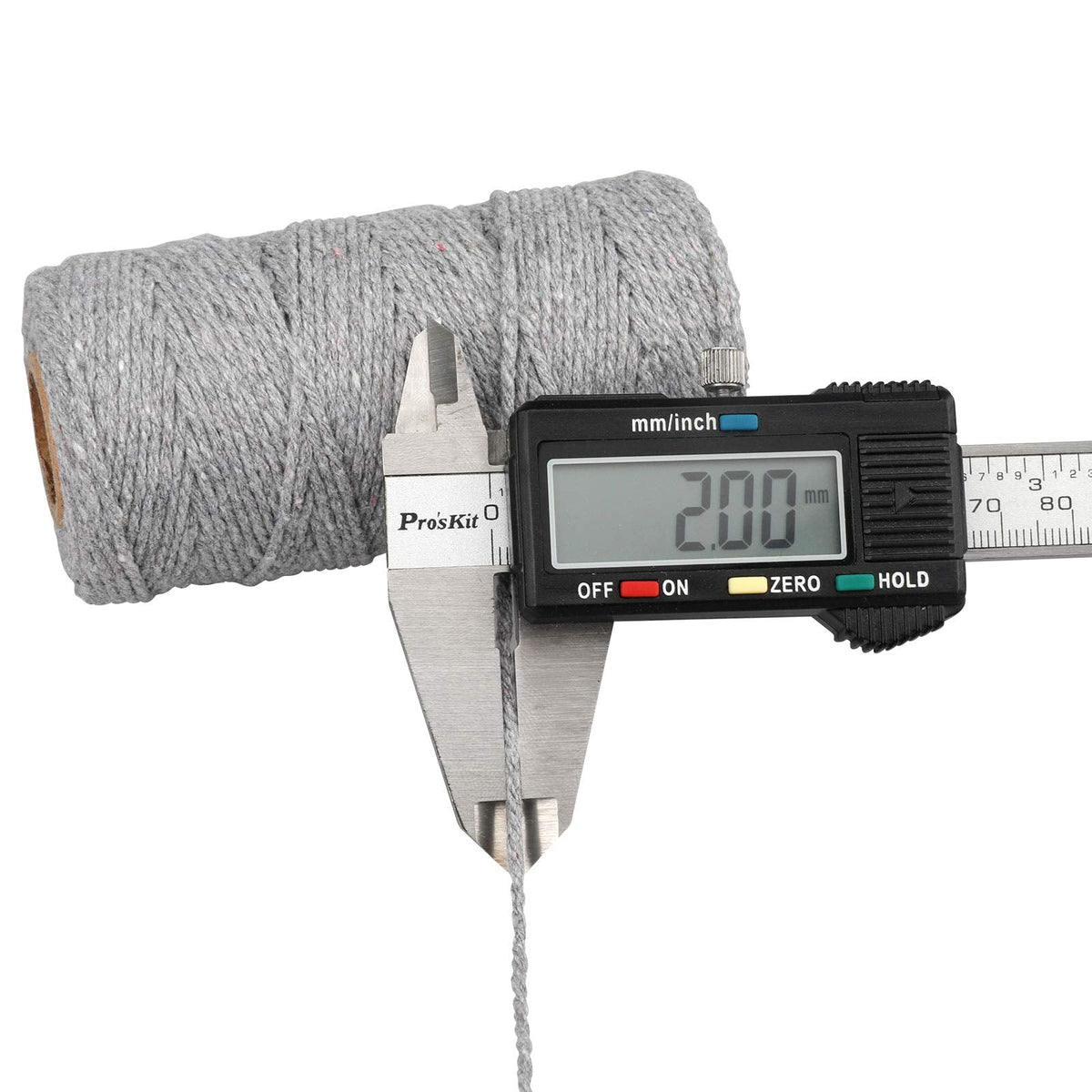 jijAcraft 50M White Cotton String: 2MM Cooking String for DIY Crafts