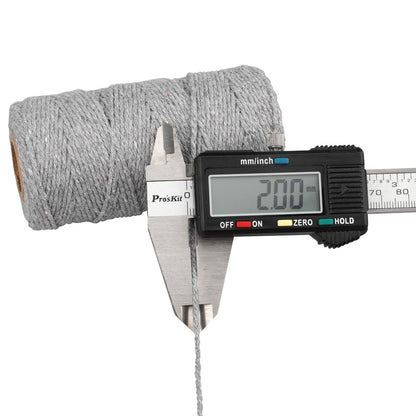 jijAcraft 50M White Cotton String: 2MM Cooking String for DIY Crafts