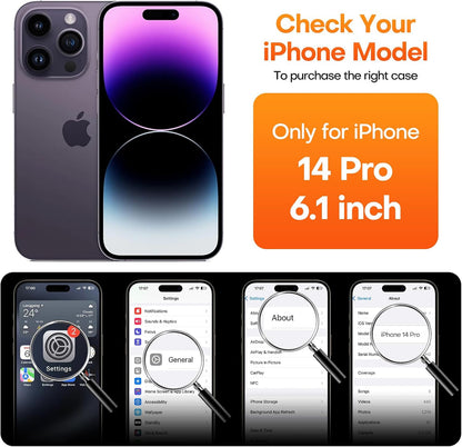 ImpactStrong Magnetic Guard Designed for iPhone 17 Air Case [Camera Protection] [Military Grade Drop Tested] [Compatible with MagSafe] Slim Translucent Matte Phone Case (6.6") - Navy Blue